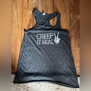 Constantly Varied Gear Gray Halloween Tank Top - Small